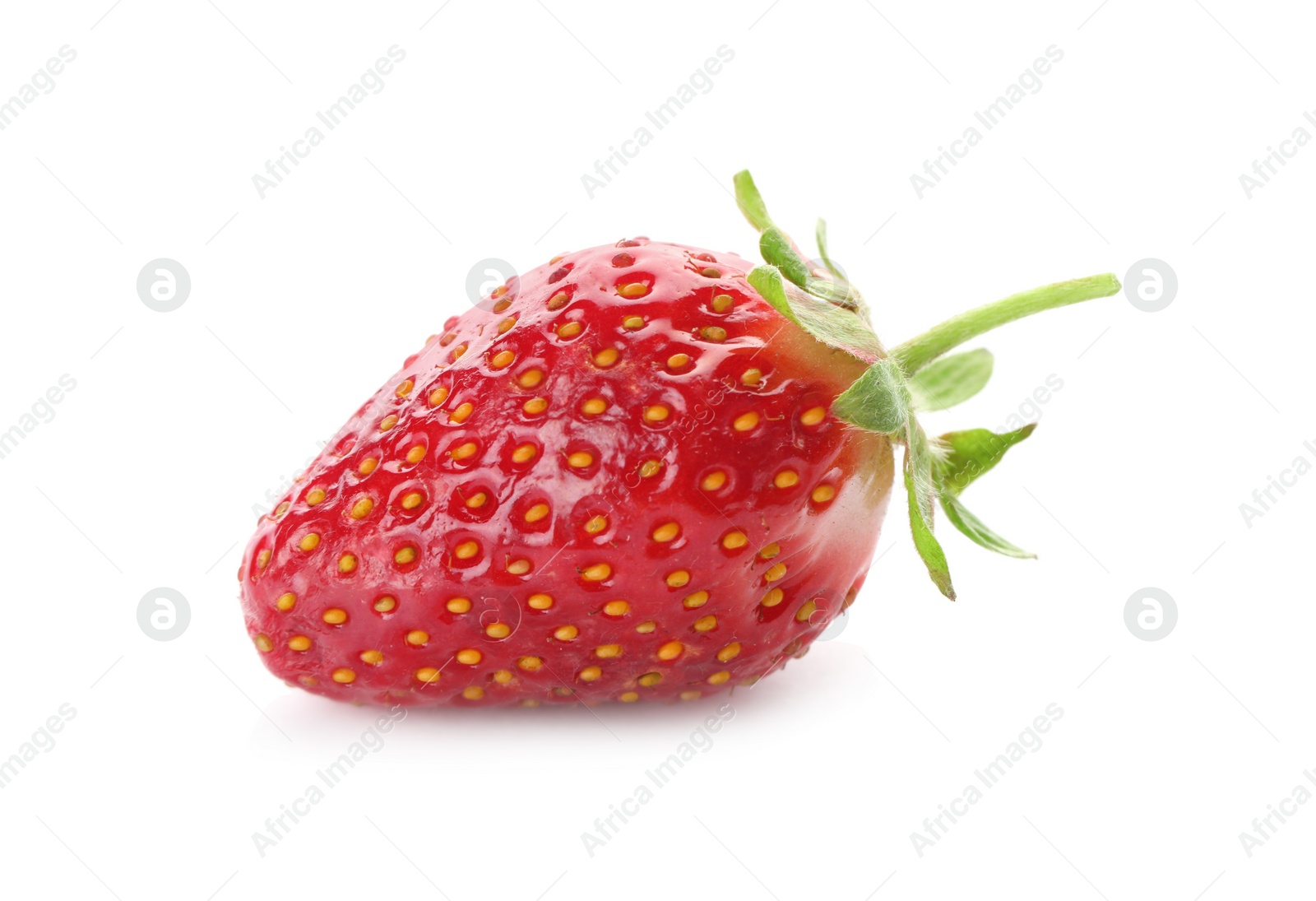 Photo of Delicious fresh ripe strawberry isolated on white