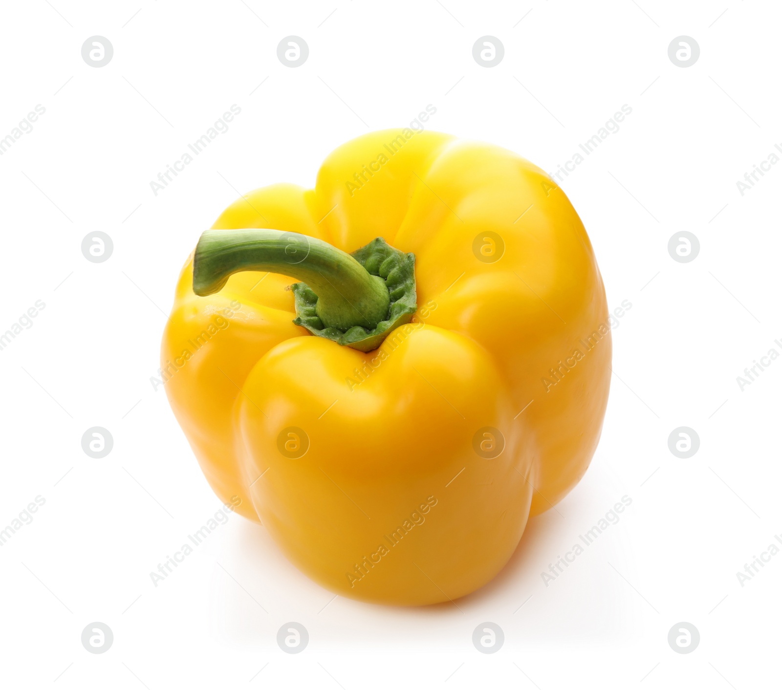 Photo of Raw ripe paprika pepper on white background