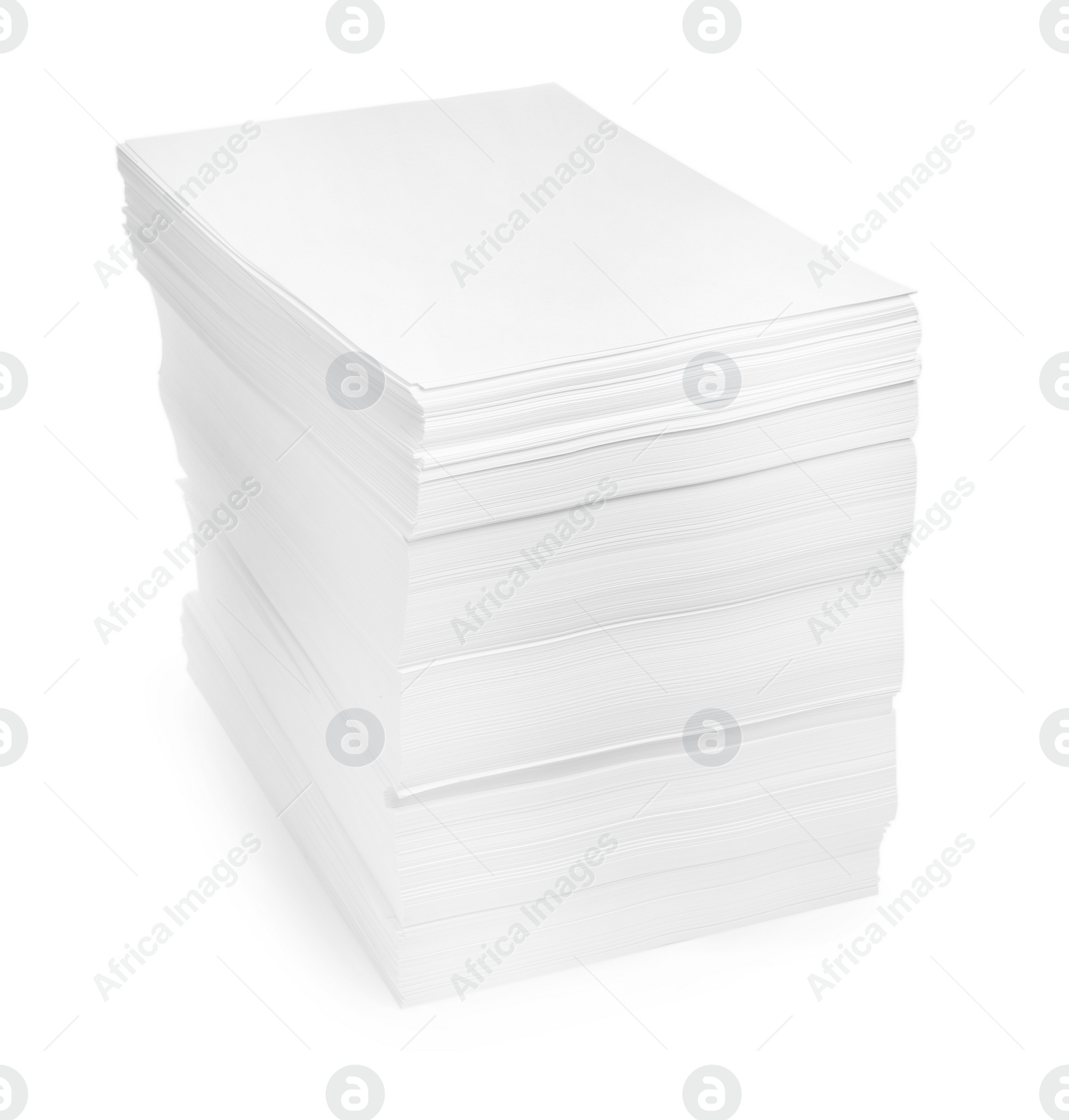 Photo of Stack of paper sheets isolated on white