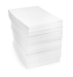 Photo of Stack of paper sheets isolated on white