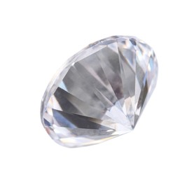 One beautiful shiny diamond isolated on white