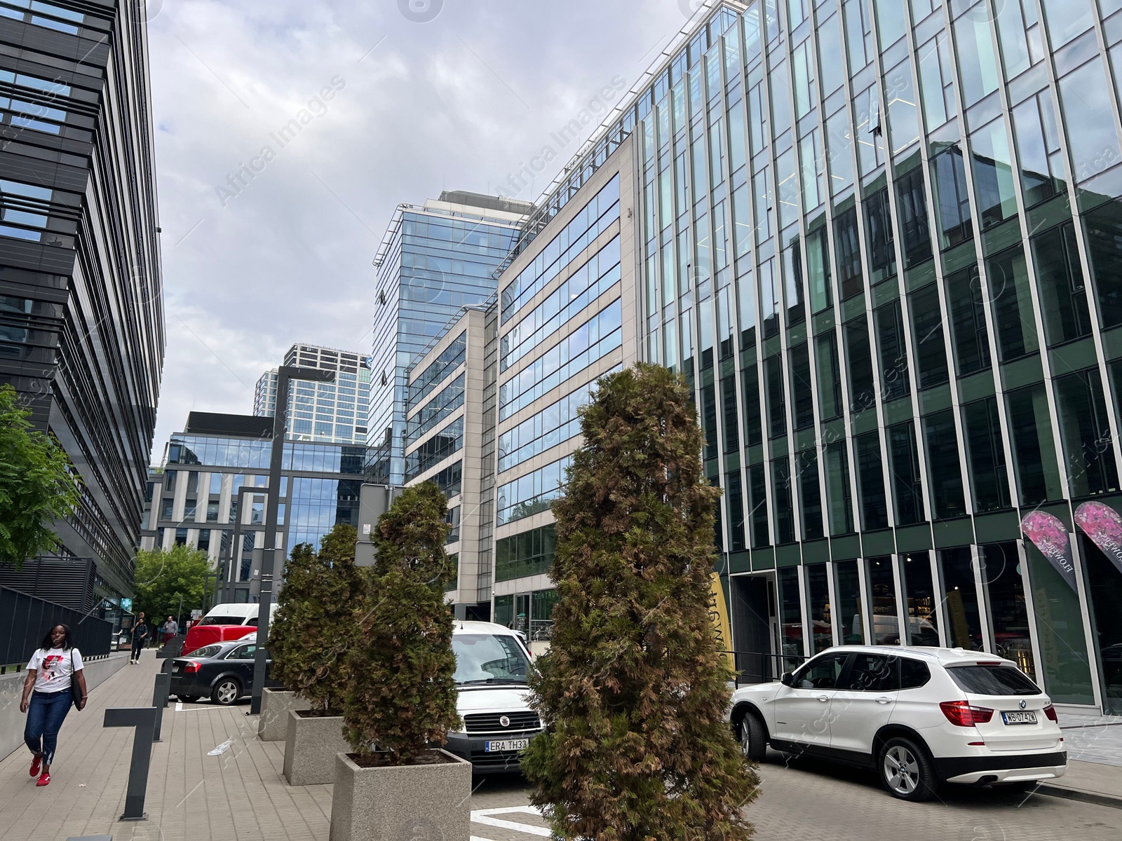 Photo of WARSAW, POLAND - JULY 13, 2022: City street with beautiful buildings