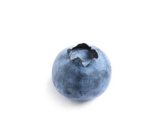 Photo of Delicious fresh ripe blueberry isolated on white