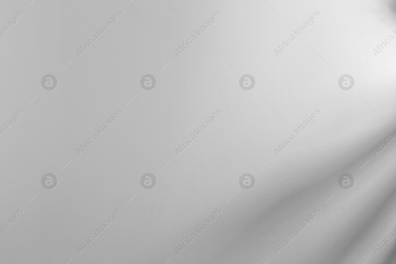 Photo of Light and shadows on white wall, space for text