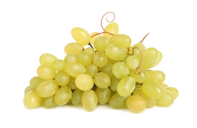 Bunch of fresh ripe juicy grapes isolated on white