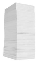 Photo of Stack of paper sheets isolated on white