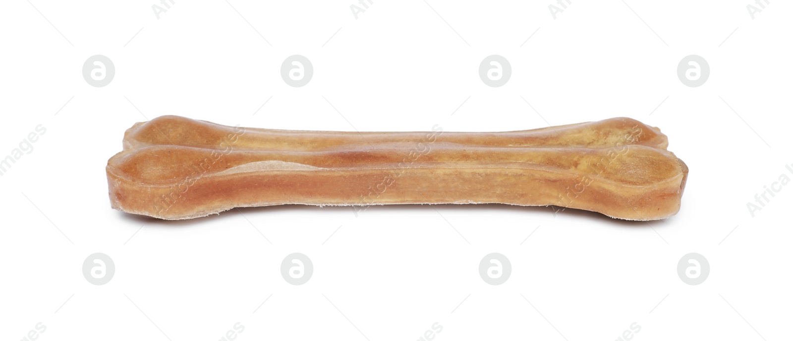 Photo of One bone dog treat isolated on white