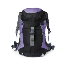 Image of Hiking backpack isolated on white. Camping tourism