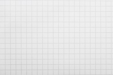 Photo of Checkered notebook sheet as background, top view