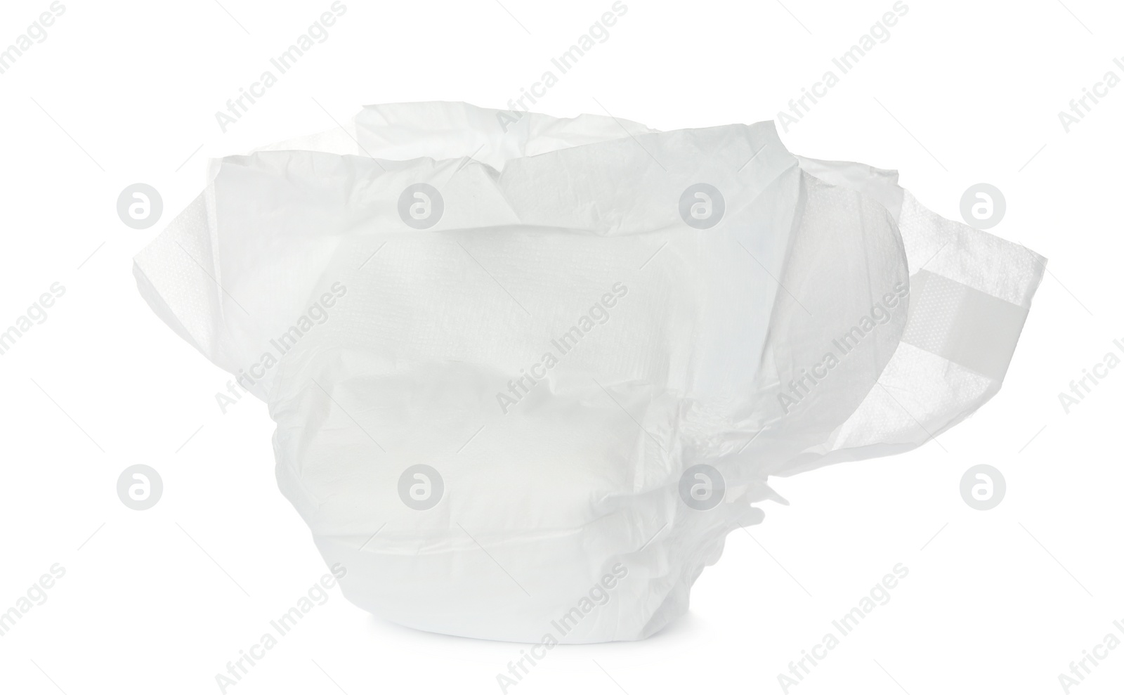 Photo of Baby diaper isolated on white. Child's garment