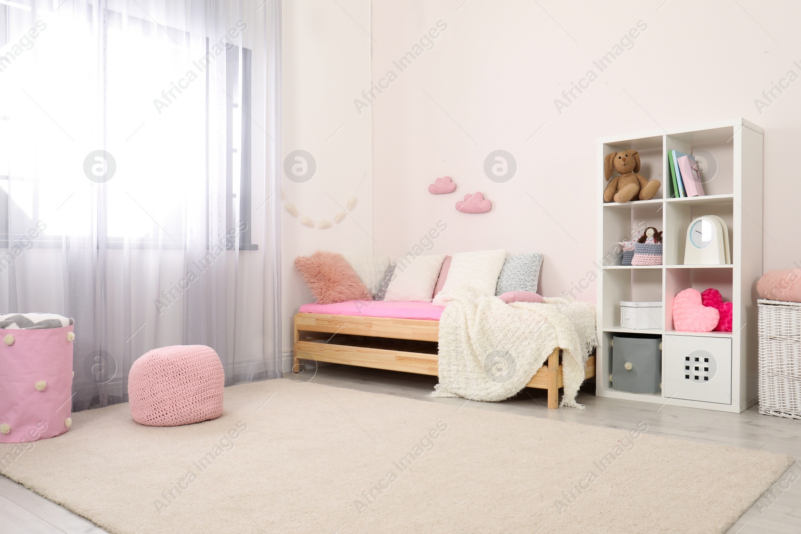 Photo of Child room with modern furniture. Idea for interior decor