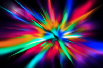 Blurred view of abstract bright colorful background