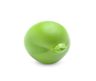 Photo of Fresh green pea on white background