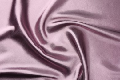 Photo of Texture of beautiful silk fabric as background, closeup