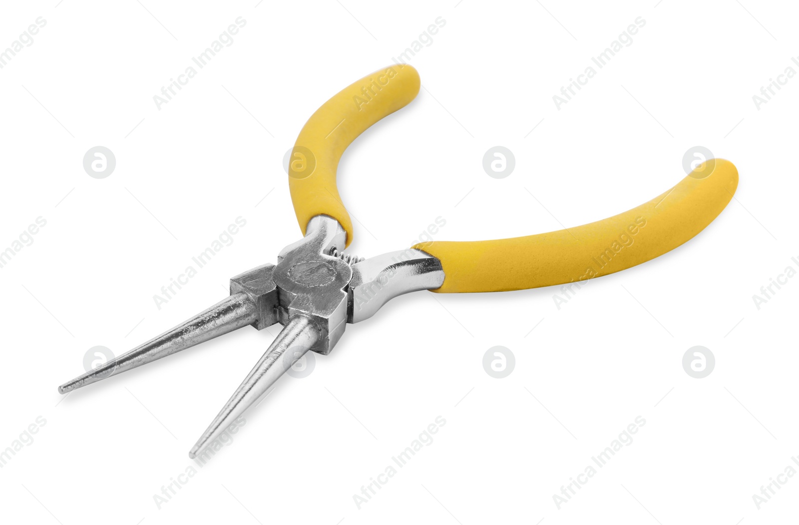 Photo of New round nose pliers isolated on white