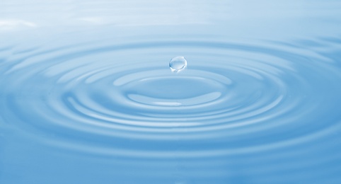 Splash of water with drops as background, closeup