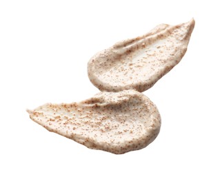 Photo of Sample of natural scrub on white background