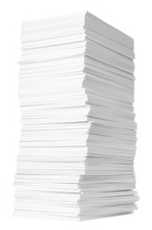 Photo of Stack of paper sheets isolated on white