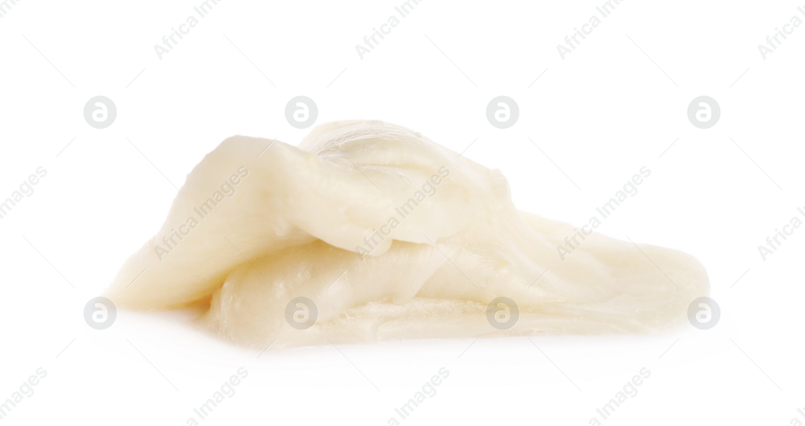 Photo of One used chewing gum on white background