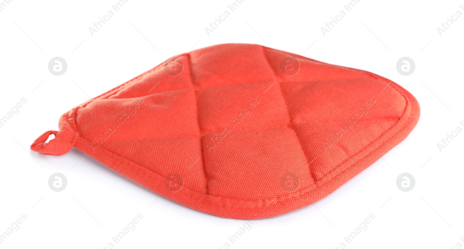 Photo of Oven potholder for hot dishes on white background