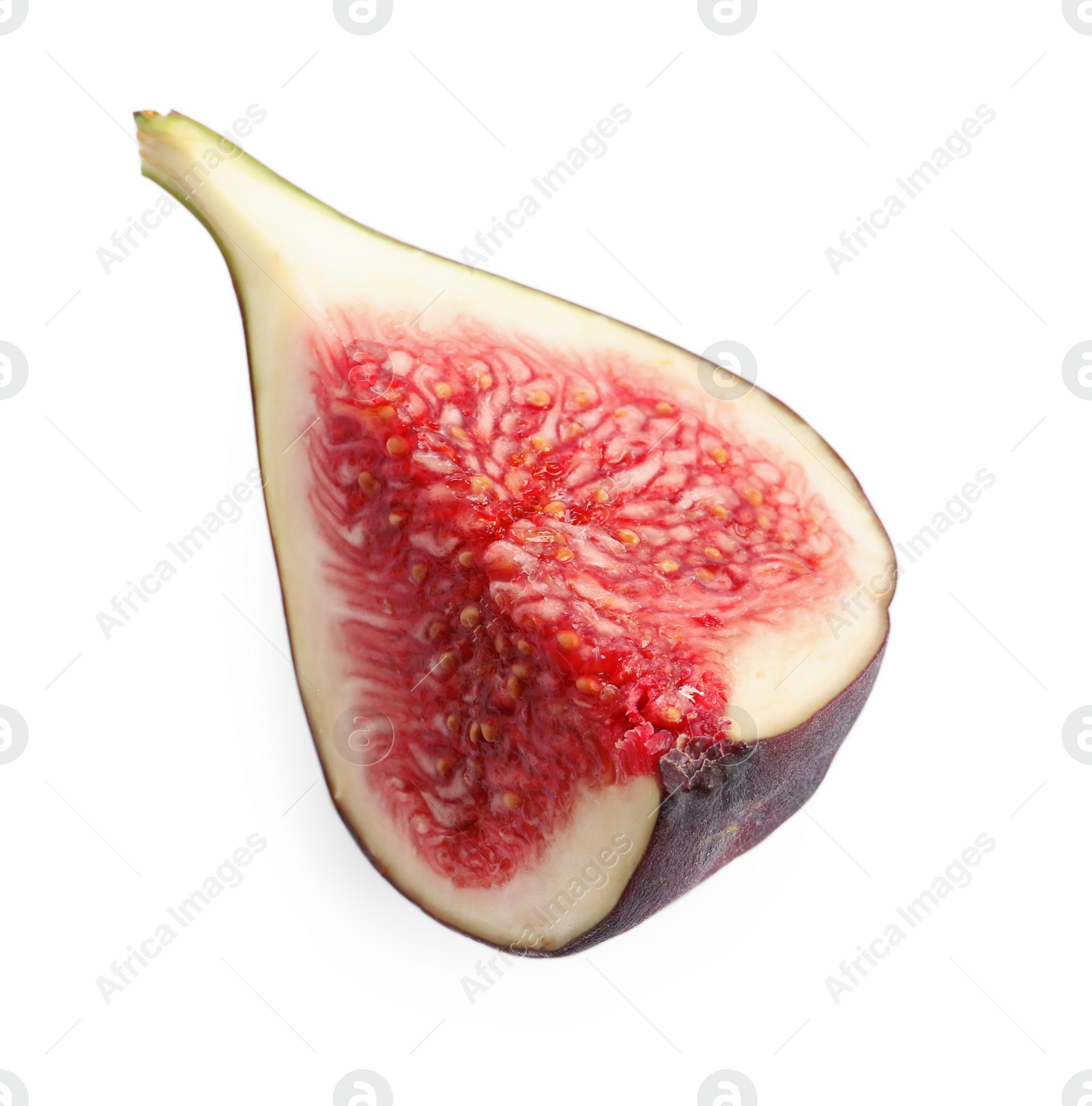 Photo of Piece of fresh fig isolated on white