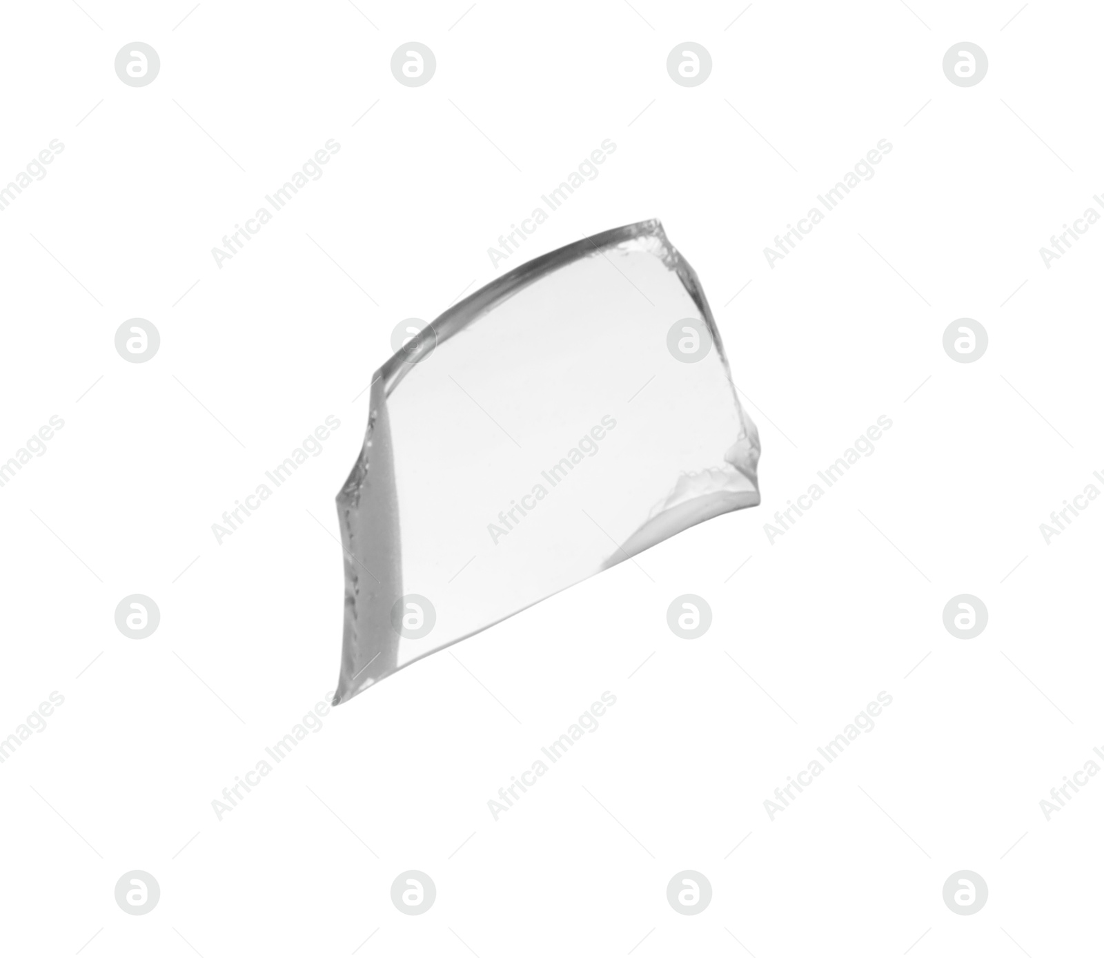 Photo of Piece of broken glass isolated on white