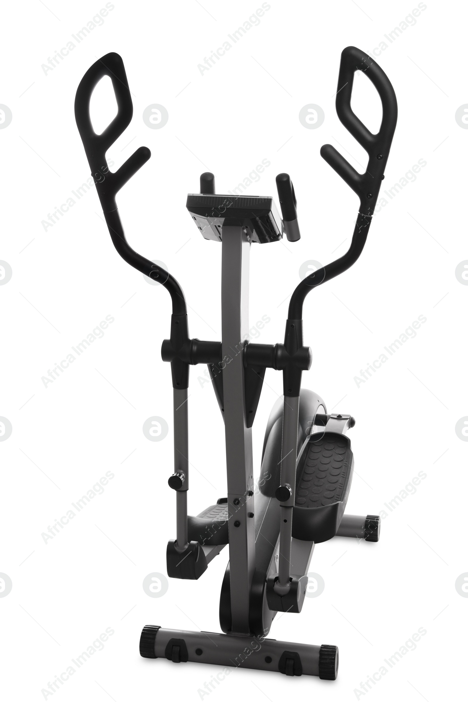 Photo of Modern elliptical machine cross trainer isolated on white