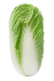 Fresh tasty Chinese cabbage isolated on white