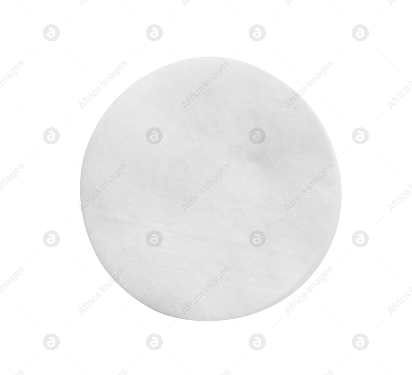 Photo of Cotton pad isolated on white, top view