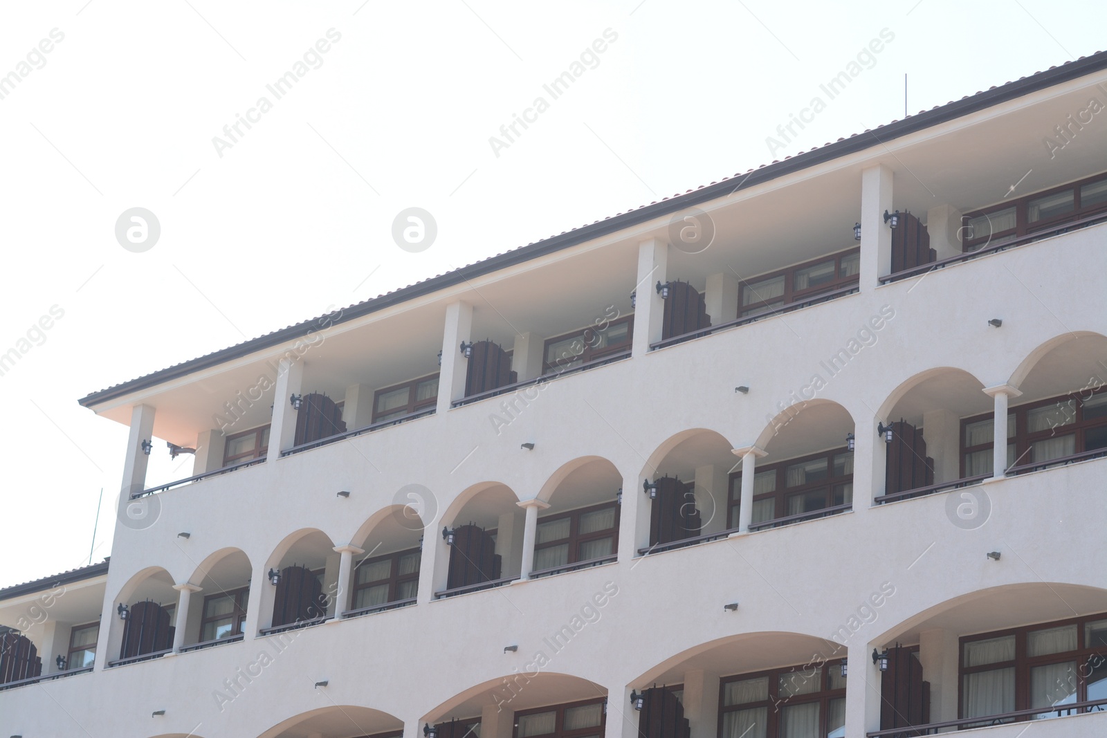 Photo of Exterior of beautiful building on sunny day