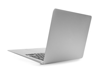 Laptop on white background. Modern technology