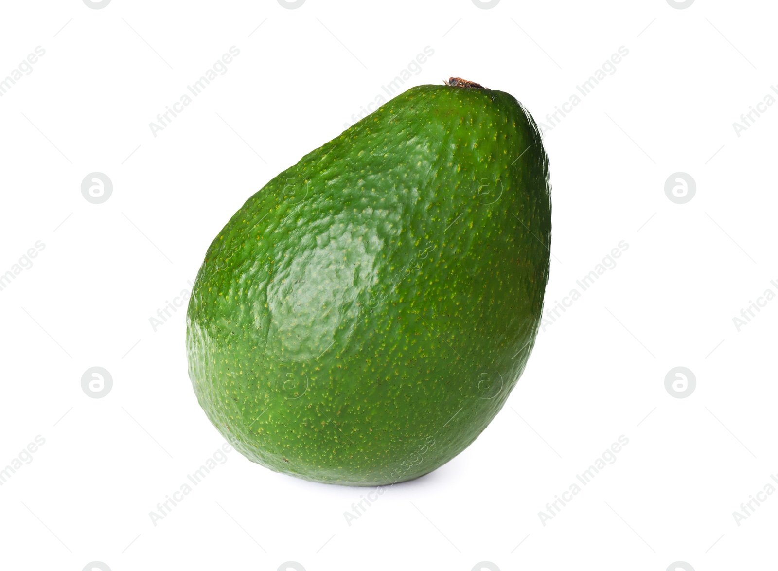 Photo of Tasty fresh ripe avocado isolated on white