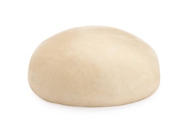 Fresh yeast dough for pastries isolated on white