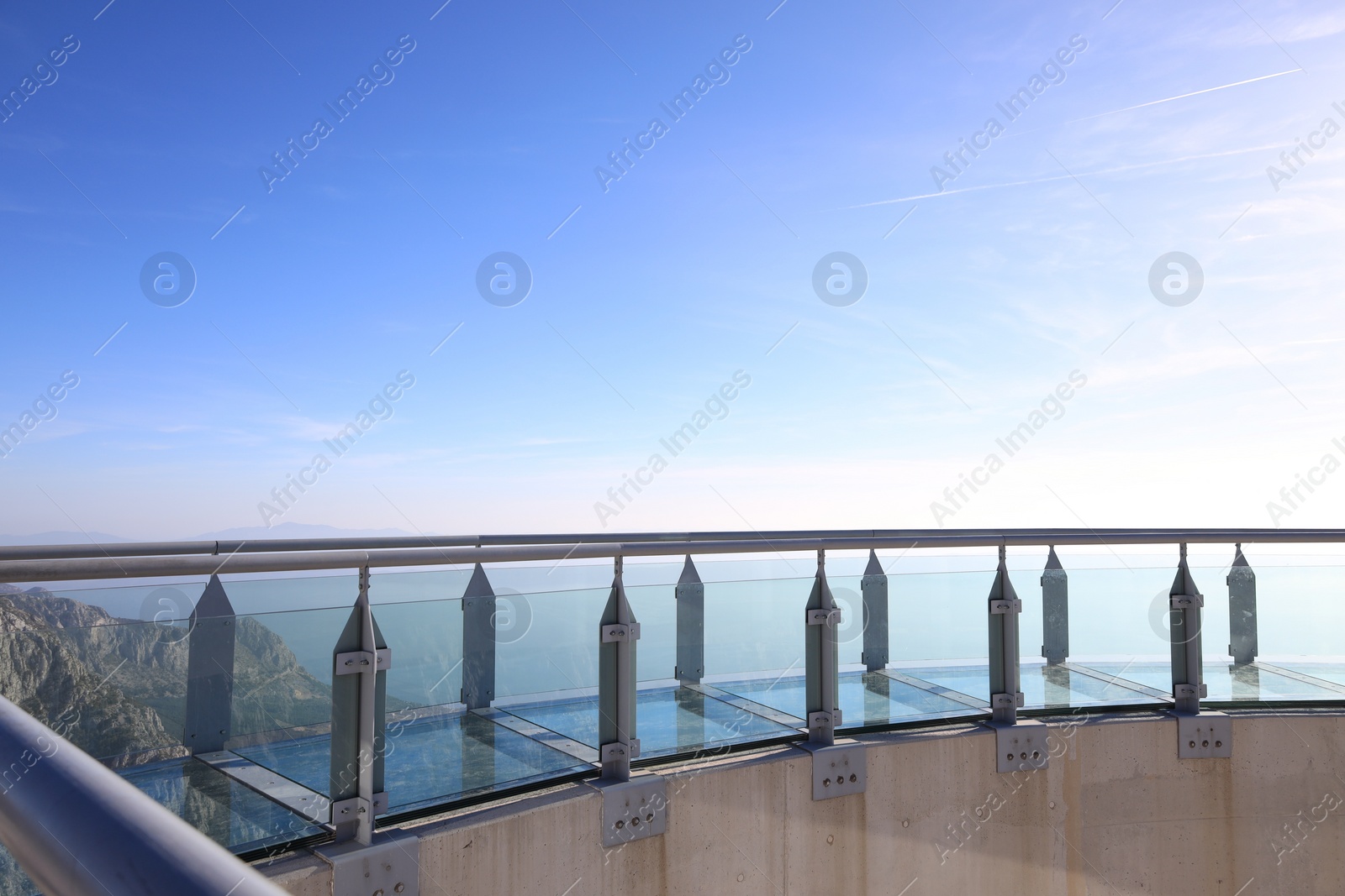 Photo of Beautiful view from observation deck under blue sky