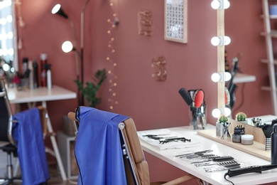 Photo of Hairdresser's workplace in salon