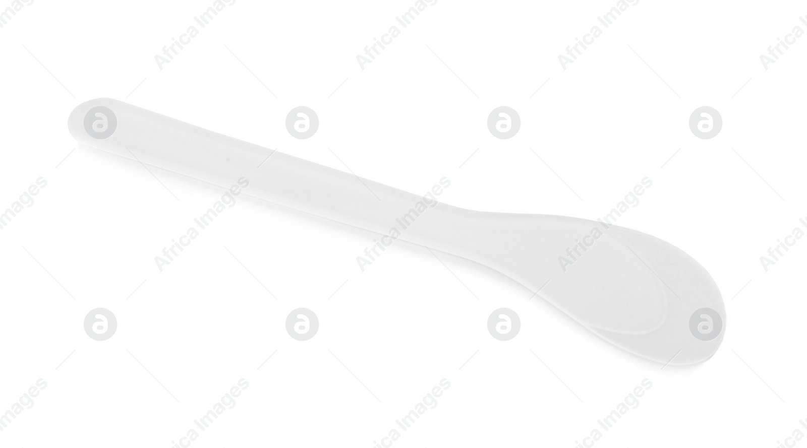 Photo of Plastic spatula for depilatory wax isolated on white