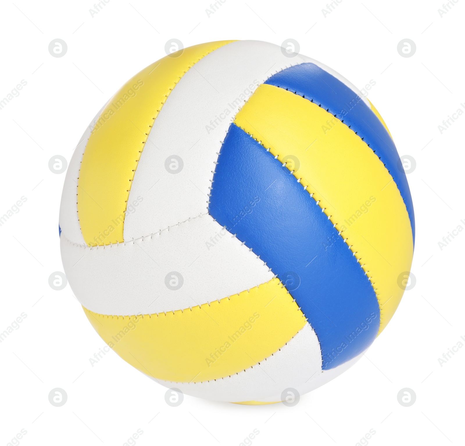 Photo of New leather volleyball ball isolated on white