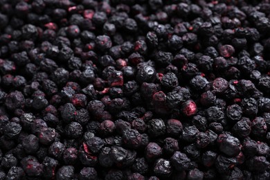 Closeup of freeze dried blueberries as background
