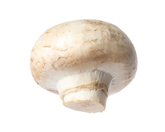 Fresh champignon mushroom isolated on white. Healthy food