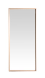 Beautiful large mirror isolated on white. Home decor