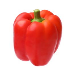 Photo of One fresh bell pepper isolated on white