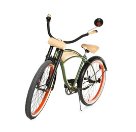 Photo of Stylish bicycle on white background