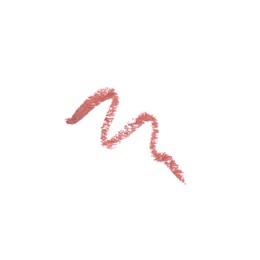 Bright lip pencil stroke on white background