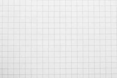 Photo of Checkered notebook sheet as background, top view