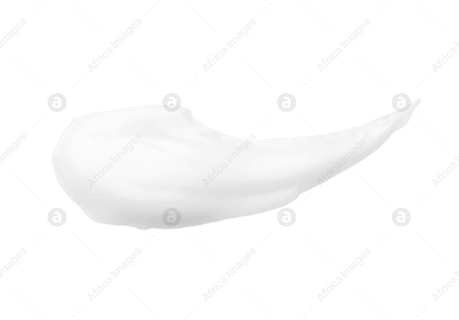 Photo of Sample of natural body cream on white background