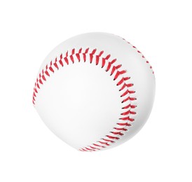 Photo of One baseball ball isolated on white. Sport equipment