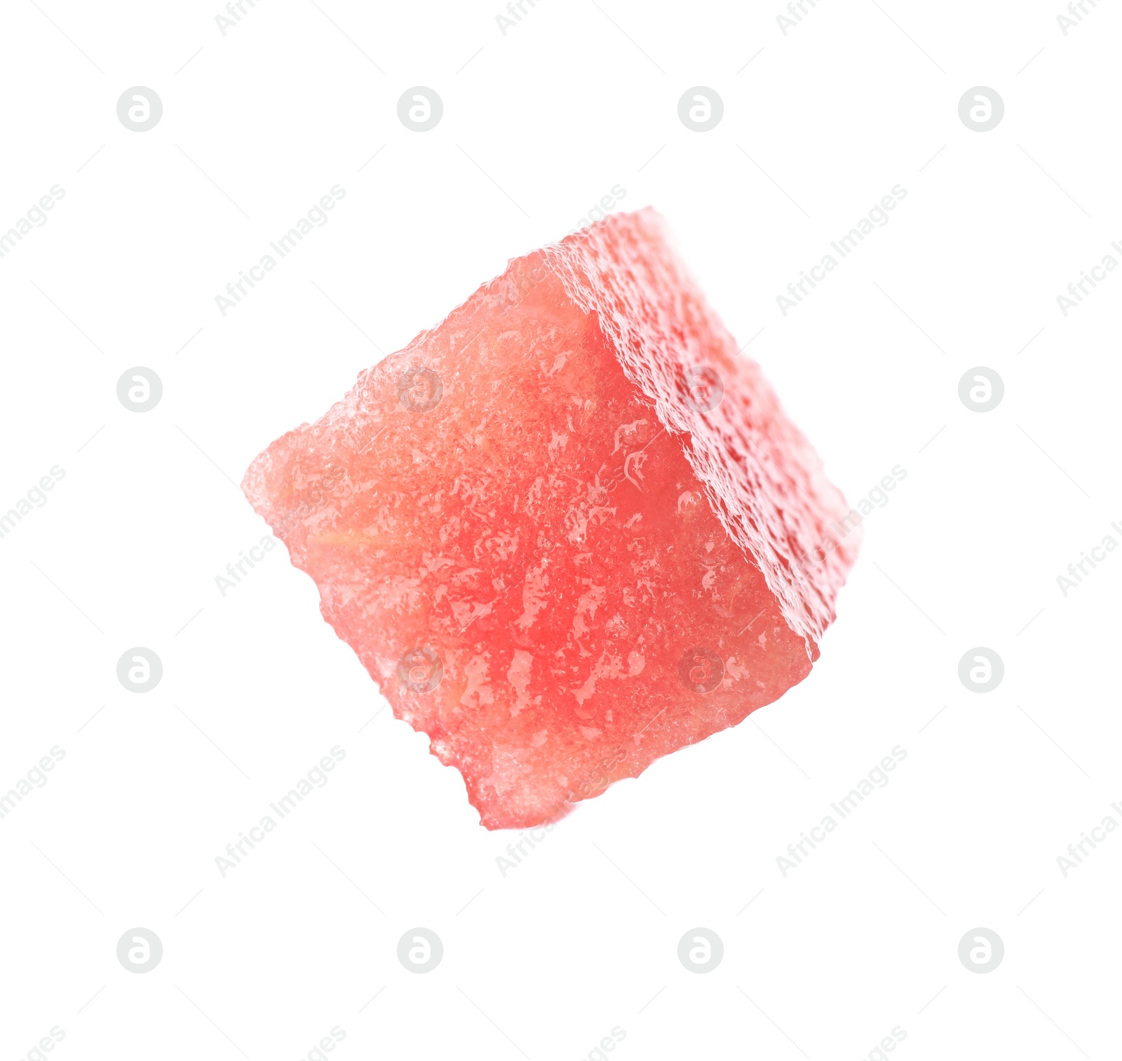 Photo of Piece of fresh watermelon on white background