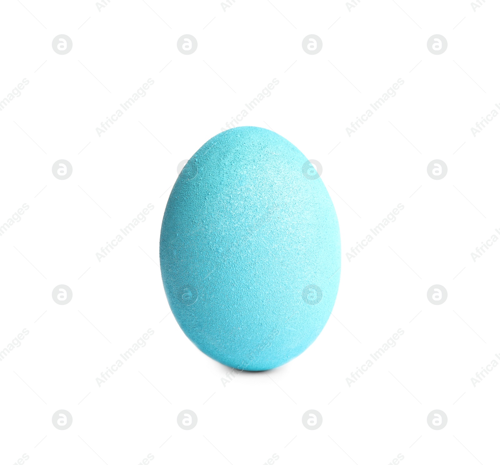 Photo of Blue egg isolated on white. Easter symbol