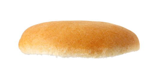 Photo of Half of fresh burger bun isolated on white