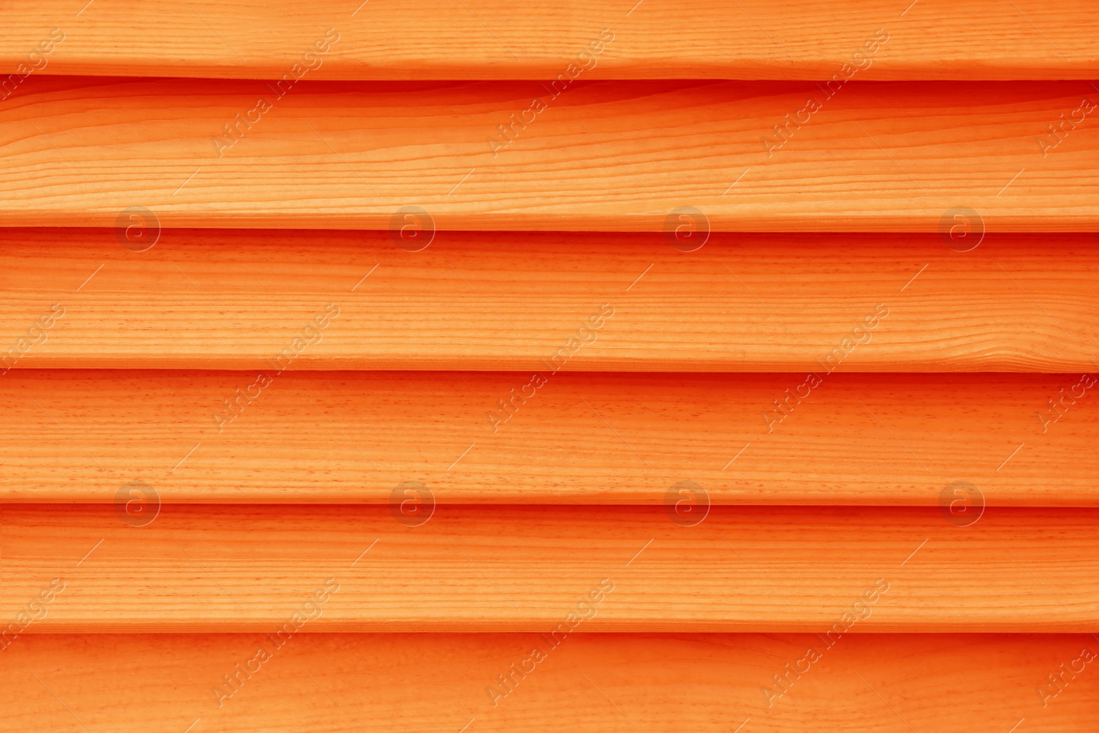 Image of Texture of orange wooden planks as background, top view